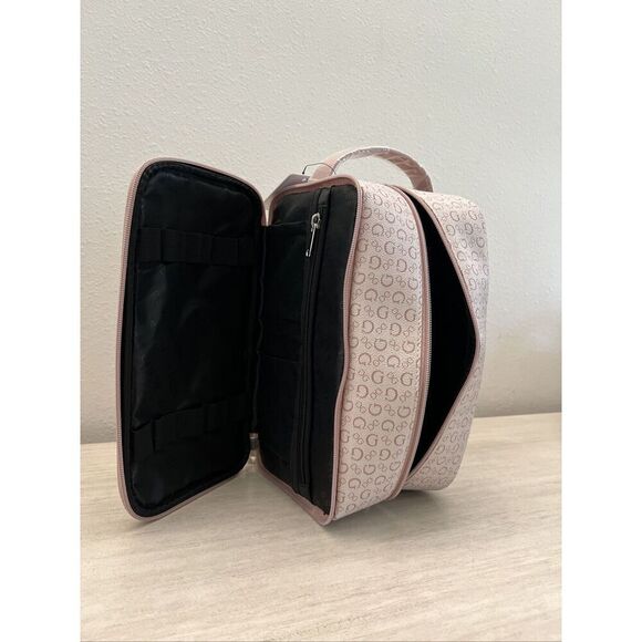 GUESS V7200082 LIGHT ROSE TOILETRY JUNCTION TRAVEL CASE DOPP BAG LOGO - Picture 8 of 10